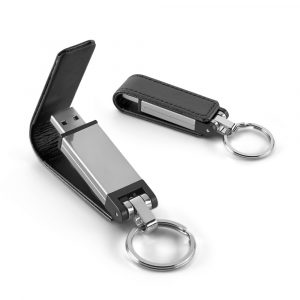 Pen drive em couro sintético