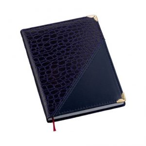 Agenda Croco Diagonal Azul