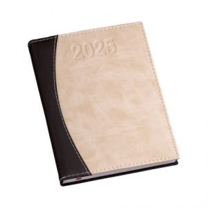 Agenda com capa estampada preta