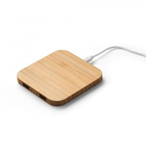 Carregador wireless em bambu