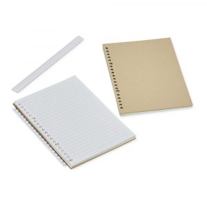 Caderno A5 com capa em kraft