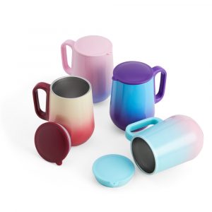 Caneca bicolor parede dupla 250ml