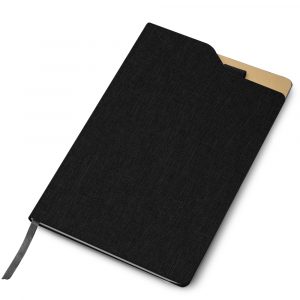 Caderno com suporte de caneta