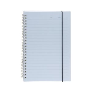 Caderno A5 de plástico