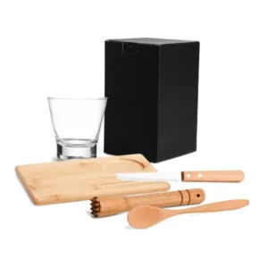 Kit para caipirinha em bambu