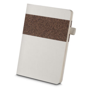 Caderno com capa de fibra de cana de açúcar