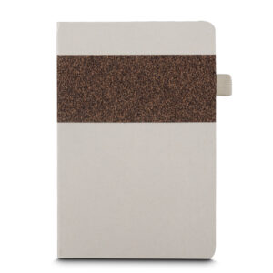 Caderno com capa de fibra de cana de açúcar