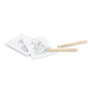 ANIM. Kit para pintar em caixa de papel kraft reciclado