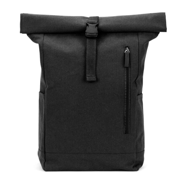 SAINT. Mochila “roll top” em algodão reciclado e poliéster reciclado (380 g/m²)
