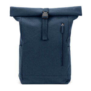 SAINT. Mochila "roll top" em algodão reciclado e poliéster reciclado (380 g/m²)