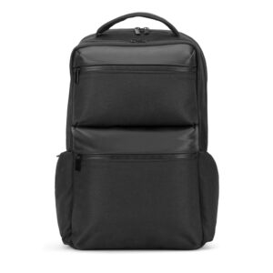 COPENHAGEN. Mochila em twill reciclado resistente à água com dois bolsos frontais de grande dimensão (17'3")