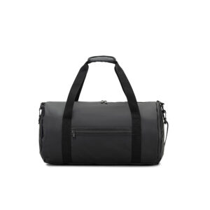 OSASCO SPORT. Bolsa esportiva em formato cilíndrico em poliéster reciclado 600D de alta densidade com compartimento lateral para sapatos (32 L)