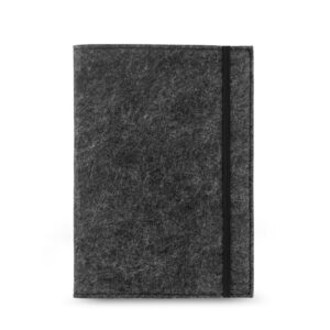 BALDWIN. Caderno A5 com capa em feltro 100% reciclado, com páginas pautadas recicladas