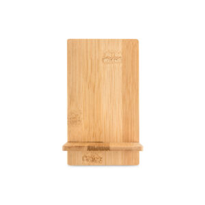 GALEN. Suporte para celular em bambu, desmontável em duas partes