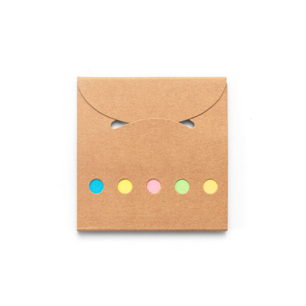 AINSLEY. Conjunto para escritório, em papel 100% reciclado, com 6 blocos adesivados