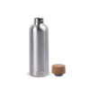 DALEY. Squeeze em aço inox de parede simples com tampa em cortiça (760 mL)