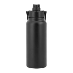 ALCARAZ. Garrafa em aço inox 90% reciclado, com parede dupla isolada a vácuo (830 mL)