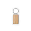 GASTON RECTANGULAR. Chaveiro em ferro com formato retangular em zinco e bambu