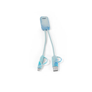 BERNERS. Cabo USB super-rápido 6 em 1 em PET 100% reciclado