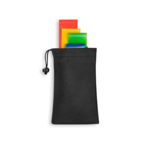 BURPEE. Conjunto de 4 bandas elásticas de ginástica com bolsa de non-woven