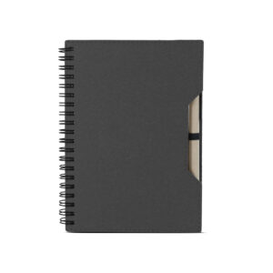 Caderno capa em papelão reciclado com caneta