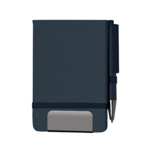 Mini caderno A6 em RPET com caneta