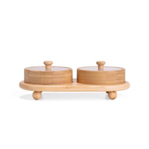 CONJUNTO POTES BAMBU 2 PEÇAS