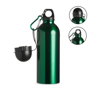 SQUEEZE INOX 500ML C/ BICO E MOSQUETÃO-AZU