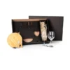 KIT QUEIJO E VINHO COM ESPAÇO PARA GARRAFA – 7 PÇS – NÃO ACOMPANHA GARRAFA