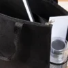 SACOLA DE MÃO EM NYLON 600 – PRETA/BRANCA