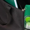 SACOLA DE MÃO EM NYLON 600 – PRETA/VERDE