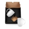 KIT CANECAS EM CERÂMICA BRANCA – 350ML