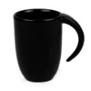 CANECA EM CERÂMICA PRETA – 350ML