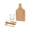 KIT PARA CAIPIRINHA EM BAMBU / MADEIRA / INOX – 0,35 L – 5 PÇS