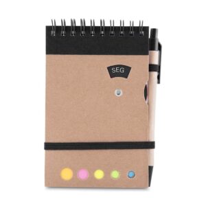 Mini caderno A6 com caneta