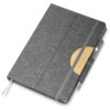 Caderno A5 Capa em RPET e detalhe em Bambu