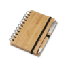 Caderno A6 Capa em Bambu com caneta (14x09cm)
