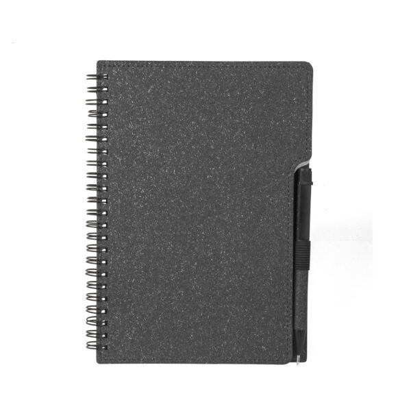 Caderno A5 Capa em Papelão Reciclado c/ Caneta