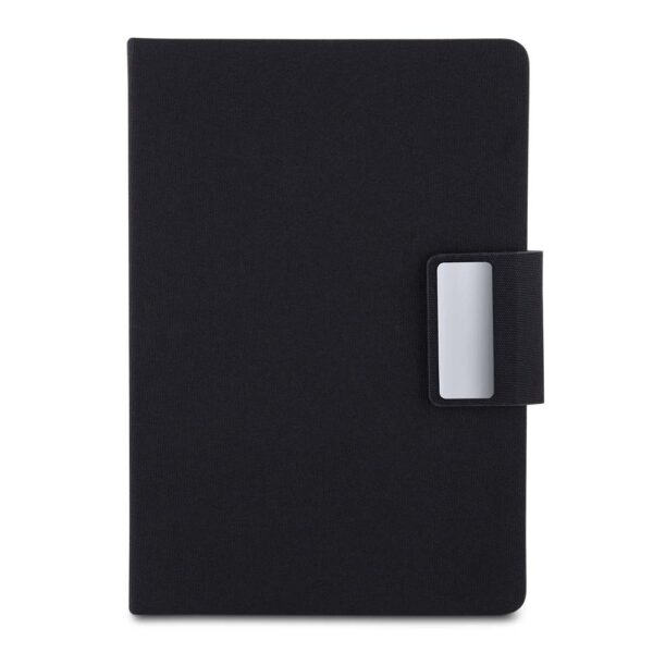 Kit escritório Caderno, Garrafa e Caneta Metalica