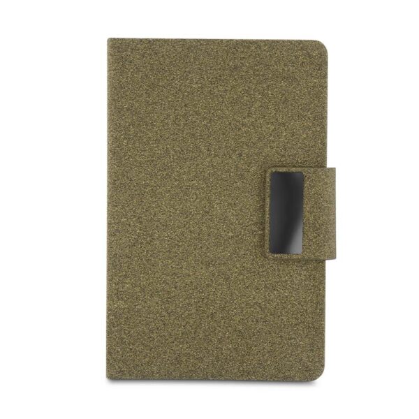 Caderno A5 em PU e fibra de café ou chá