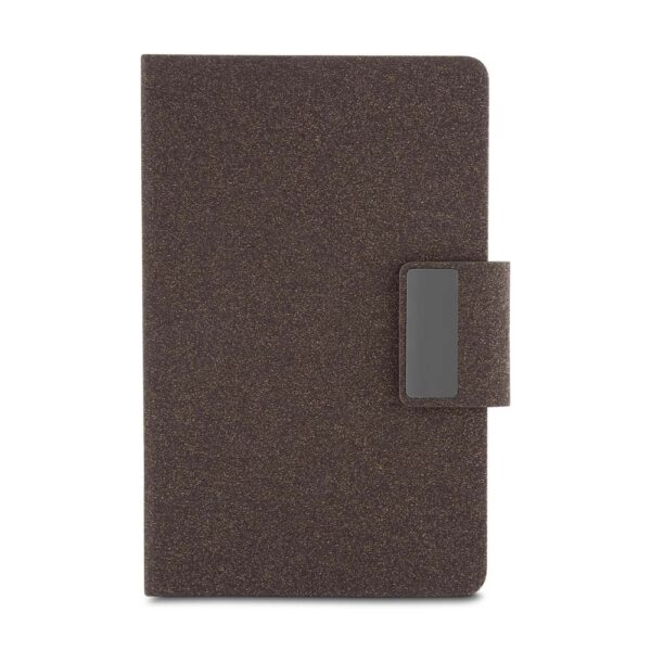 Caderno A5 em PU e fibra de café ou chá
