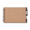 Mini Caderno A6 de anotações com caneta