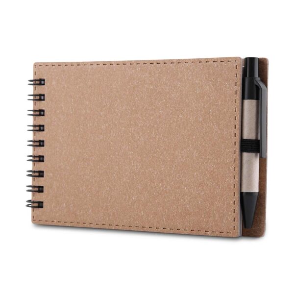Mini Caderno A6 de anotações com caneta