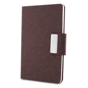 Caderno A5 em PU e fibra de café ou chá