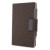 Caderno A5 em PU e fibra de café ou chá