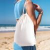 Sacola/Mochila em algodão 145g/m² (41x33x10cm)