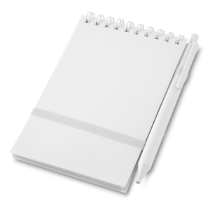 Mini Caderno A6 Capa em PP com caneta