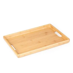 BANDEJA EM BAMBU PARA SERVIR - 40X28X3CM