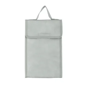 BOLSA TÉRMICA EM TNT 80G/M² - CINZA - 27X17X10,5 CM