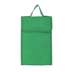 BOLSA TÉRMICA EM TNT 80G/M² - VERDE - 27X17X10,5 CM